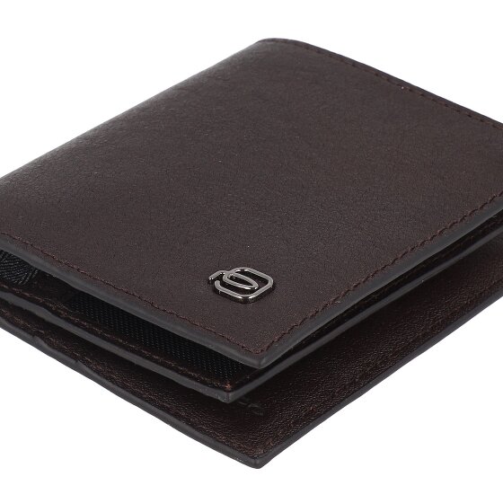 Piquadro Black Square Kreditkartenetui RFID Schutz Leder 9 cm