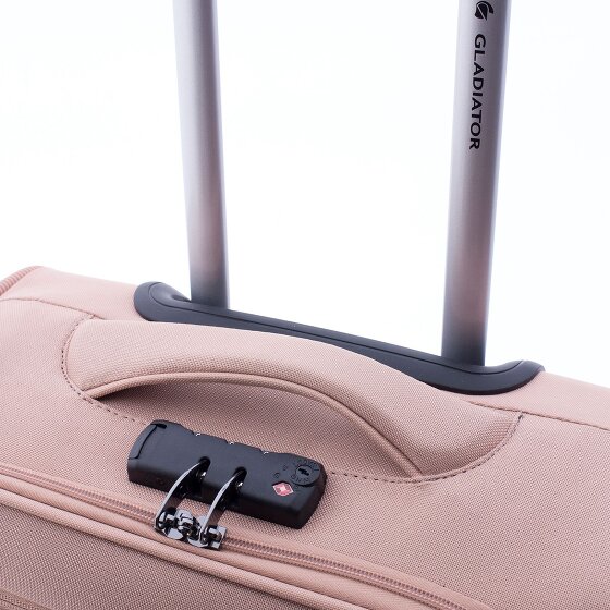 Gladiator 3700 4 Rollen Kabinentrolley 55 cm mit Dehnfalte