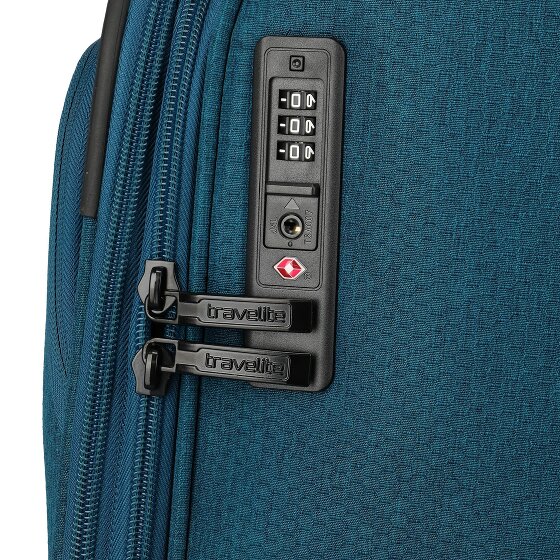 Travelite Kick Off 4 Rollen Trolley L 78 cm mit Dehnfalte