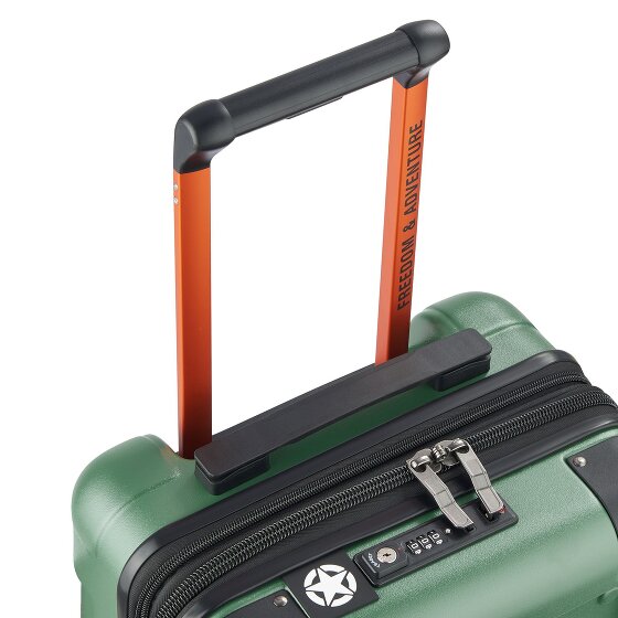 Jeep JH002B 4 Rollen Kabinentrolley XL 55 cm mit Dehnfalte