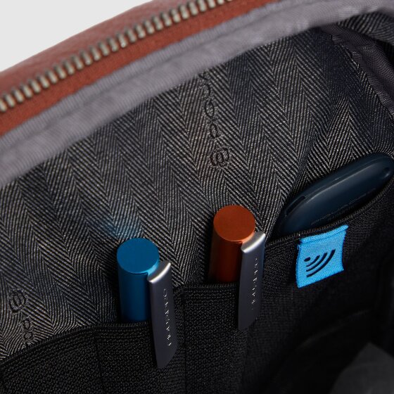 Piquadro Black Square Daypack Leder 36 cm Laptopfach