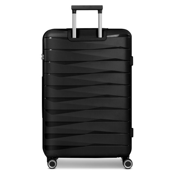 Franky London 4 Rollen Trolley L 74 cm mit Dehnfalte