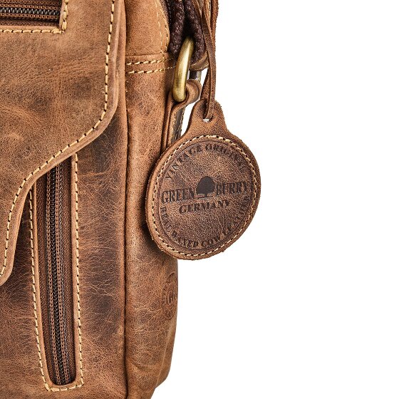 Greenburry Vintage Mini Bag Umhängetasche Leder 18 cm