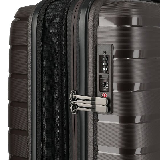 Travelite Air Base 4 Rollen Kabinentrolley 55 cm mit Dehnfalte