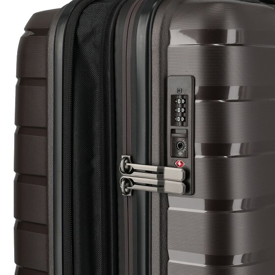 Travelite Air Base 4 Rollen Kabinentrolley 55 cm mit Dehnfalte