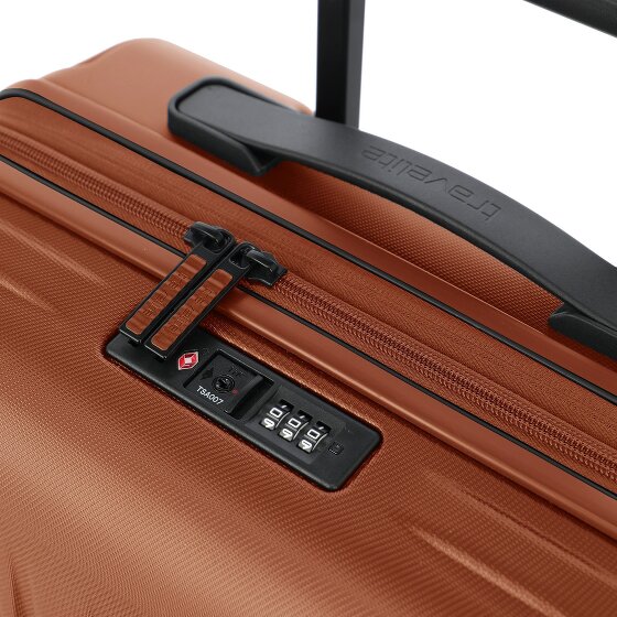 Travelite Dynamiic 4 Rollen Kabinentrolley 55 cm mit Dehnfalte