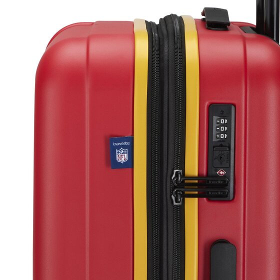 Travelite travelite x NFL 4 Rollen Kofferset 3-teilig mit Dehnfalte