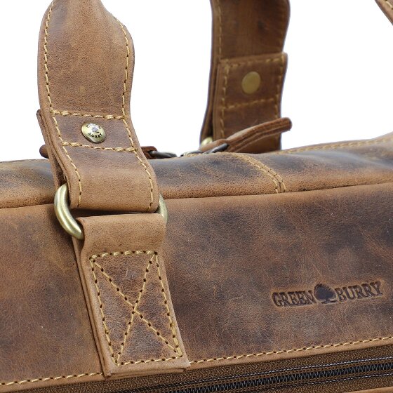 Greenburry Vintage Aktentasche Leder 43 cm Laptopfach