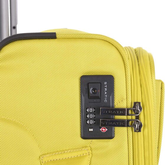 Stratic Bendigo Light Style 4 Rollen Kabinentrolley S 54 cm mit Dehnfalte