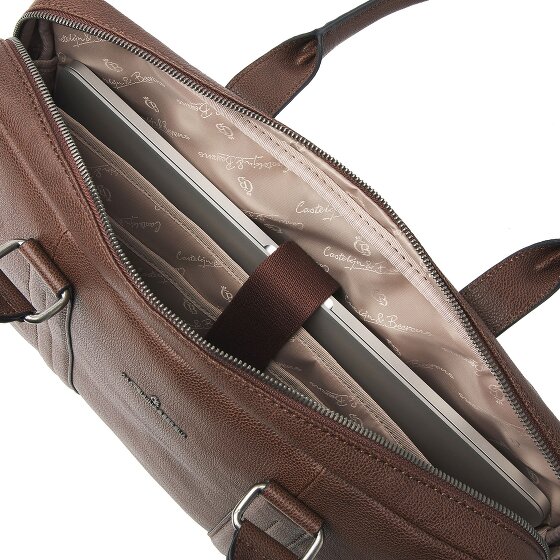 Castelijn & Beerens Linee Mirjam Schultertasche Leder 40 cm Laptopfach