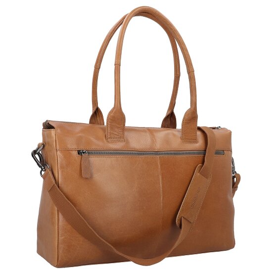 Plevier Rock Copal Schultertasche Leder 44 cm Laptopfach