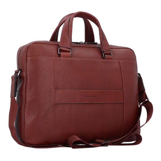 Piquadro Black Square Aktentasche Leder 40 cm Laptopfach