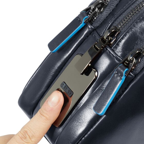 Piquadro Blue Square Umhängetasche Leder 23 cm