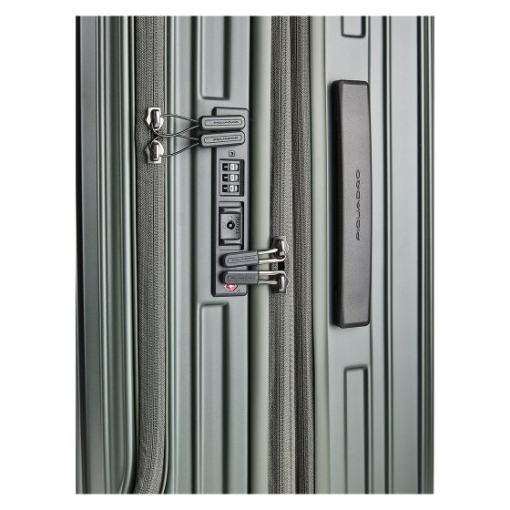 Piquadro PQ-Light 4 Rollen Trolley M 69 cm mit Dehnfalte