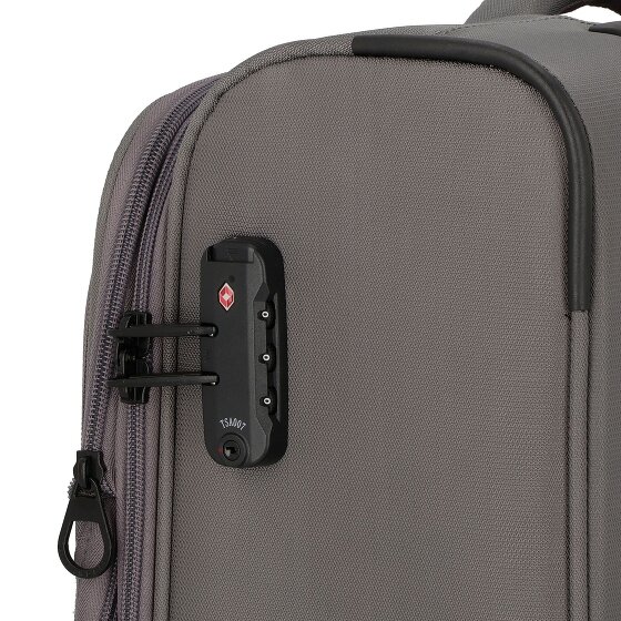 d&n Travel Line 9704 4 Rollen Kabinentrolley S 55 cm mit Dehnfalte