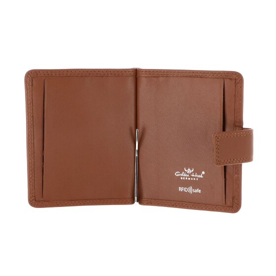 Golden Head Polo Geldbörse RFID Schutz Leder 10 cm Geldscheinklammer