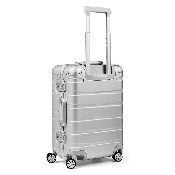 Redolz Pro Aluminium 4-Rollen Kabinentrolley S Aluminium 55 cm
