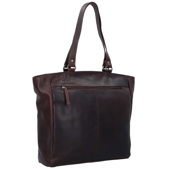 The Chesterfield Brand Wax Pull Up Schultertasche Leder 36 cm Laptopfach