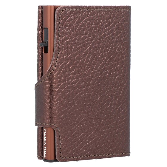 Tru Virtu Kreditkartenetui RFID Schutz Leder 6.5 cm