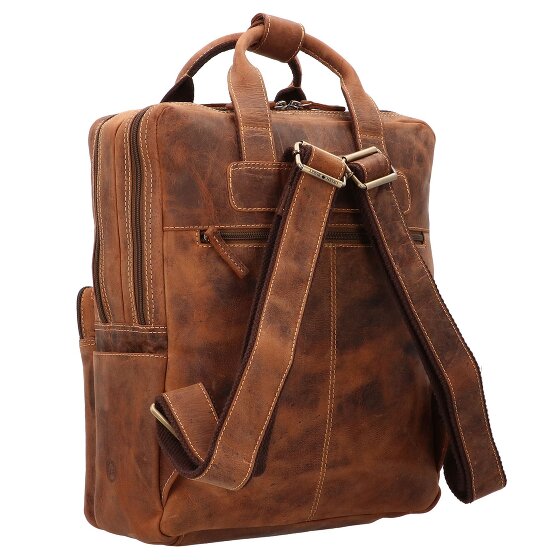 Greenburry Vintage Rucksack Leder 38 cm Laptopfach