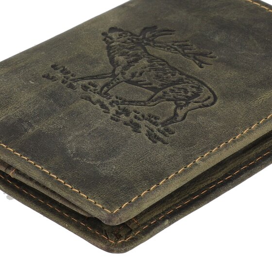 Greenburry Vintage Geldbörse Leder 9.5 cm