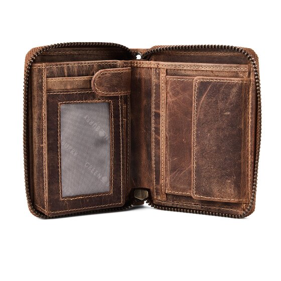 Greenburry Biker Geldbörse Leder 10 cm