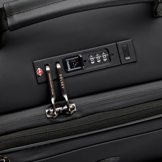 Delsey Paris Turenne Soft 4 Rollen Kabinentrolley 55 cm mit Dehnfalte