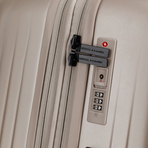 Travelite Barbara Novelty 4 Rollen Trolley 65 cm mit Dehnfalte