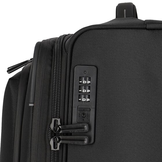 Travelite Crosslite 5.0 4 Rollen Trolley M 66 cm mit Dehnfalte