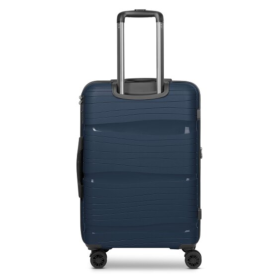 d&n Travel Line 4300-Plus 4 Rollen Trolley M 65 cm mit Dehnfalte