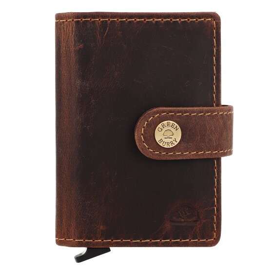 Greenburry Vintage Geldbörse RFID Schutz Leder 7.5 cm