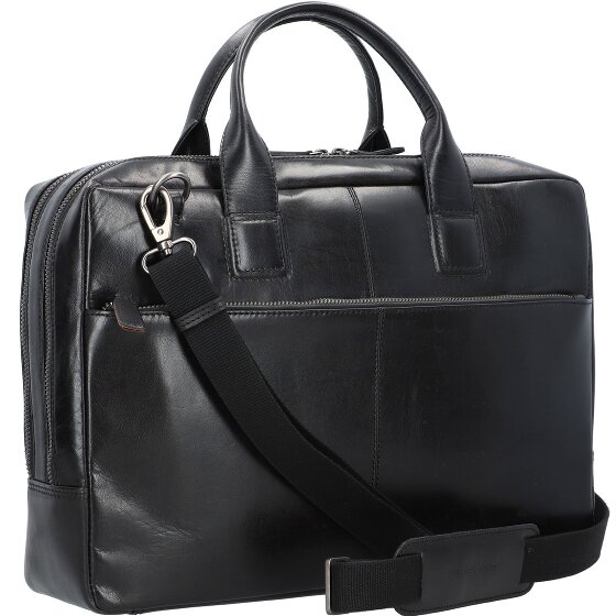 Plevier Rock Flint Aktentasche RFID Schutz Leder 41 cm Laptopfach