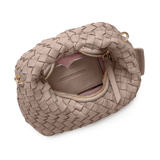 LES VISIONNAIRES Greta Micro weave Handtasche Leder 20 cm