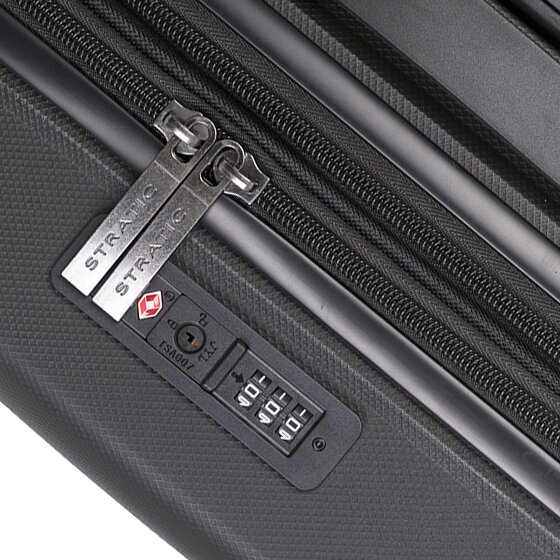 Stratic Bright+ 4 Rollen Kabinentrolley S 55 cm mit Dehnfalte