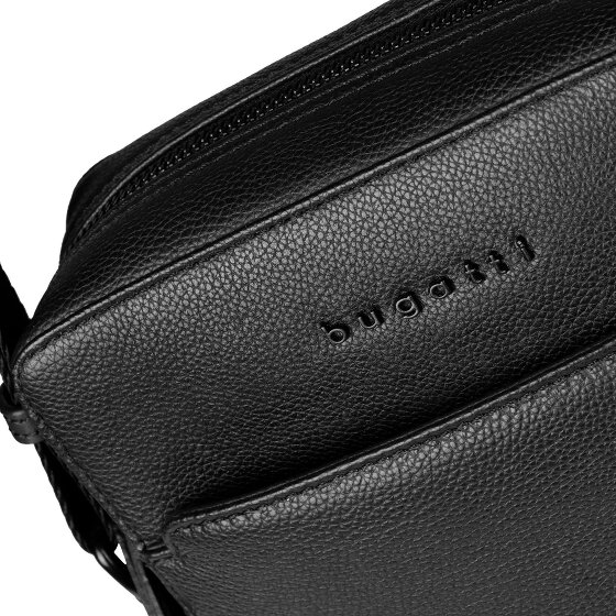 Bugatti Black Umhängetasche Leder 20 cm