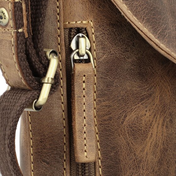 Greenburry Vintage Umhängetasche Leder 20 cm