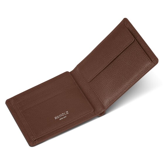 Redolz Leather Essentials QF Geldbörse RFID Leder 12 cm ausklappbar
