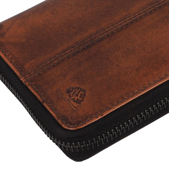 Greenburry Destressed Geldbörse RFID Schutz Leder 13 cm