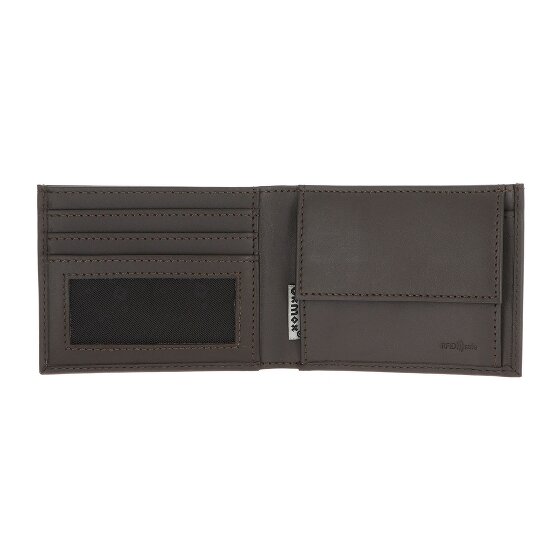 oxmox Leather Geldbörse RFID Schutz Leder 11 cm