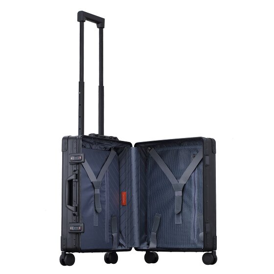 Aleon 21 Domestic 4-Rollen Kabinentrolley Aluminium 55 cm Laptopfach