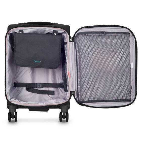Delsey Paris Helium Dlx 4 Rollen Kabinentrolley 55 cm mit Dehnfalte