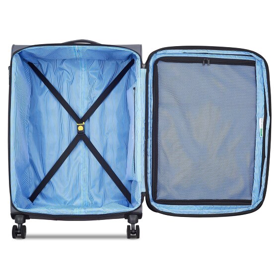 Delsey Paris x United Colors of Benetton BE 4-Rollen Trolley L 76 cm mit Dehnfalte