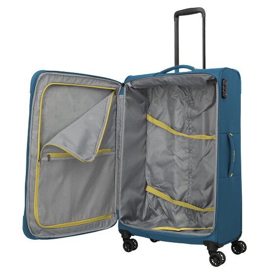Travelite Umbria 4 Rollen Trolley L 77 cm mit Dehnfalte