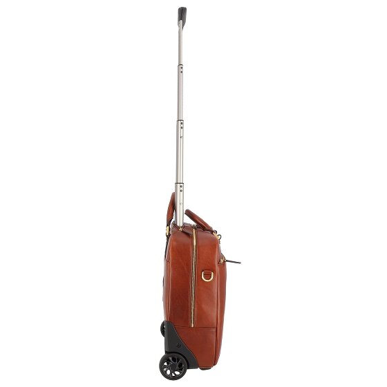 The Bridge Stovia 2 Rollen Pilotentrolley Leder 39 cm Laptopfach