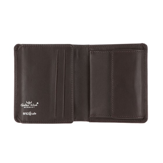 Golden Head Polo Geldbörse RFID Schutz Leder 10 cm