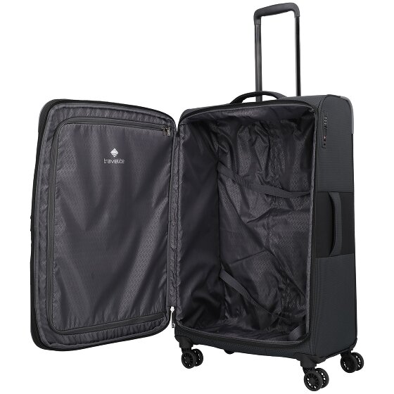 Travelite Corsiica 4 Rollen Trolley L 77 cm mit Dehnfalte