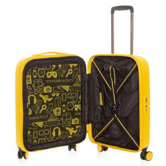 Mandarina Duck Logoduck + 4 Rollen Kabinentrolley S 55 cm