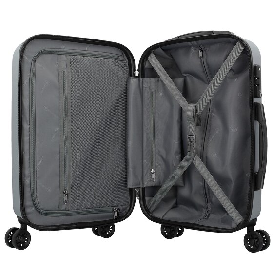 Bugatti Lima 2.0 4-Rollen Kabinentrolley 55 cm mit Doppelrollen