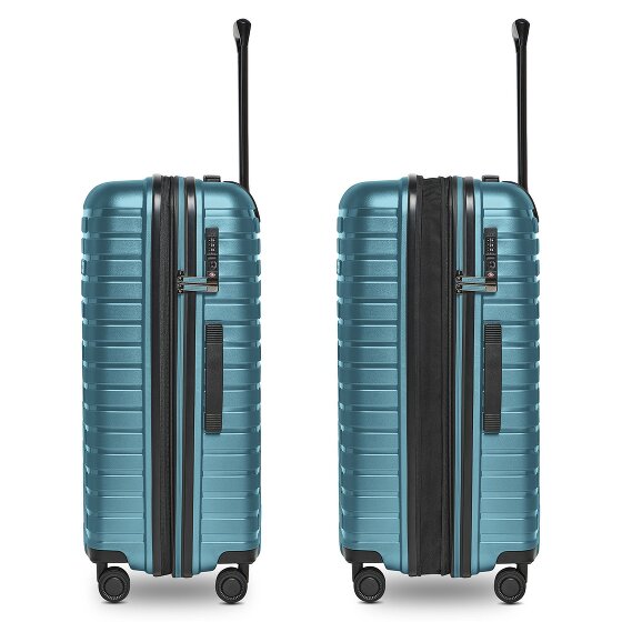 Pactastic Collection 04 THE MEDIUM + 4 Rollen Trolley M 66 cm mit Dehnfalte