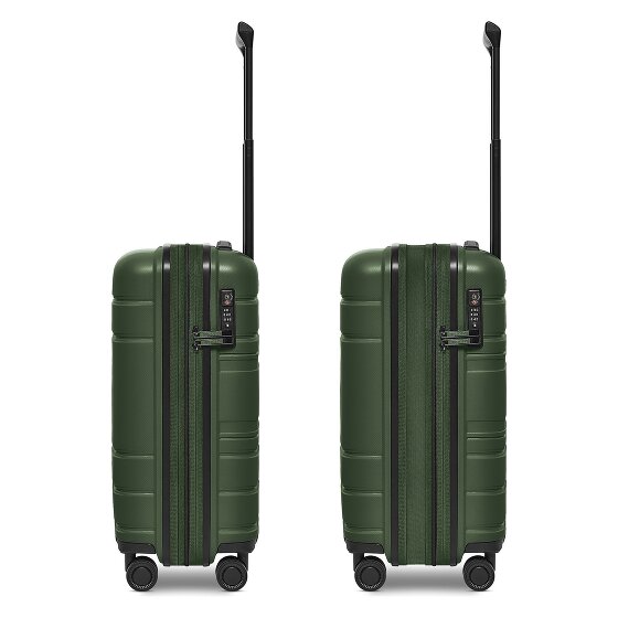 Redolz Essentials 11 4 Rollen Kabinentrolley 55 cm mit Dehnfalte